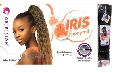 OBSESSION SYNTHETIC DRAWSTRING CURLY LONG HAIR PONYTAIL - IRIS - Image 1 of 4