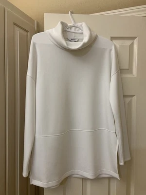 Spanx AirEssentials Turtleneck Pullover White Size large — 第 1/4 张图片