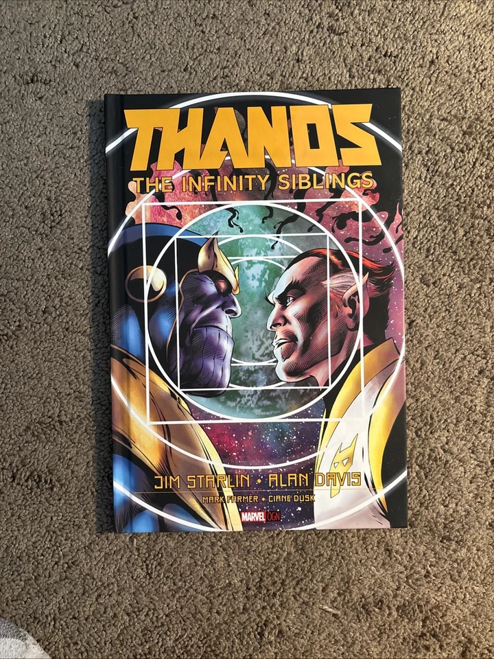 Thanos: The Infinity Siblings capa dura tamanho grande - Jim Starlin, Alan Davis - Imagem 1 de 2