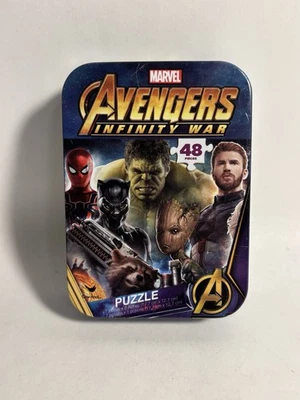 2028 Marvel Avengers: Infinity War 48 PC Puzzle tin by Cardinal 5"X7" - complete - Image 1 of 4