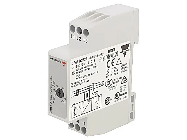 DPA53CM23 Spannungs-Überwachungsrelais Phasenfolge,Phasenausfall DPA CARLO GAVAZ - Image 1 of 1