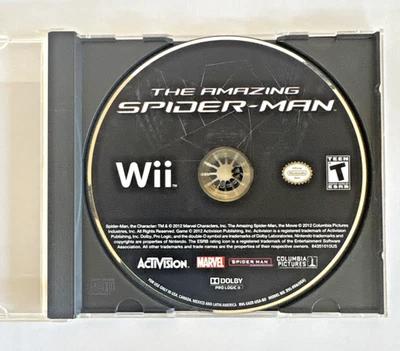 The Amazing Spider-Man Nintendo Wii 2012 Disco de Jogo / Estojo Genérico Testado / Funciona - Imagem 1 de 4