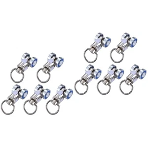 Set of 2 Metal Bearing Roller Curtain Track Gliders Trolley Rollers Wheels - Picture 1 of 12
