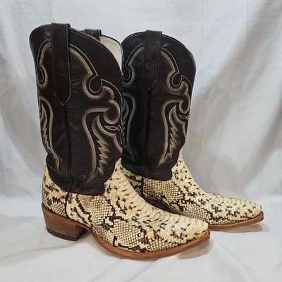 Botas vaqueras Cowtown para hombre pitón 11,5 D vintage EE. UU. Foto 1 de 4