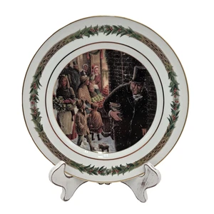 Dept 56 Christmas Classic Charles Dickens Collector Plates Scrooge Humbug - Picture 1 of 5