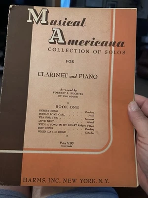 1940 Folio MUSICAL AMERICANA for Clarinet And Piano - Image 1 of 4
