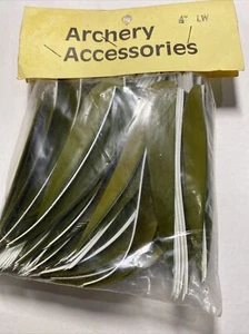 NOS Red Green Feathers For Archery 4” LW, 6 Dozen ++ - Picture 1 of 2
