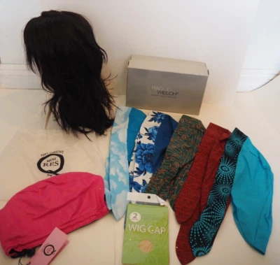 Lote de 9 piezas de peluca RAQUEL WELCH Pura Indulgencia Lateral Barrido Bangs Marrón Oscuro Foto 1 de 4