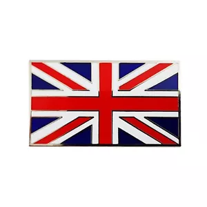 Union Jack Flag Adhesive Enamel Metal Badge For Classic Cars UJB007 - Picture 1 of 1