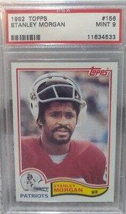 1982 Topps STANLEY MORGAN #156 PSA 9 MINT New England Patriots