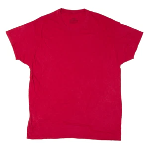 HANES Mens T-Shirt Red L - Picture 1 of 6