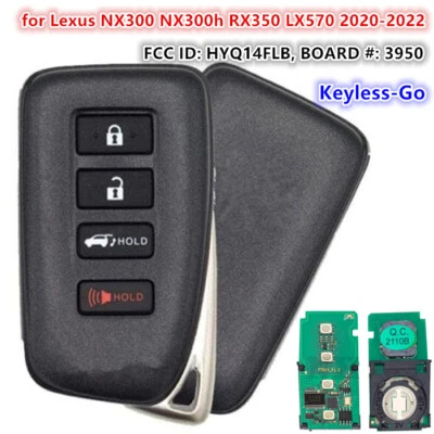 for Lexus NX300 NX300h RX350 LX570 2020-2022 Smart Remote Key Fob HYQ14FLB -3950 Foto 1 de 4