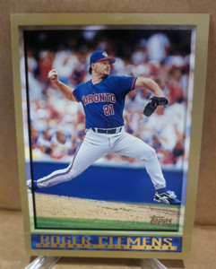 1998 TOPPS BASEBALL ROGER CLEMENS TORONTO BLUE JAYS TRADING CARD #300