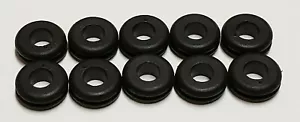 10er SET SCHWARZE 1/2" GUMMITÜLLEN FÜR LAMPENSOCKEL LAMPENTEIL NEU 41005J - Bild 1 von 5