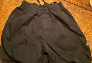 MEN'S CHEF WORKS BAGGY BLACK COOK UNIFORM PANTS ELASTIC WAIST - Picture 1 of 2