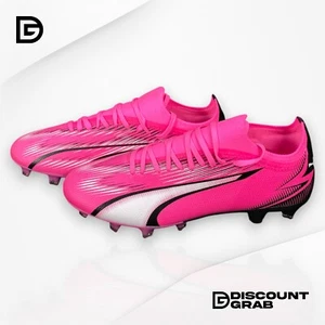 Puma Ultra Match FG/AG Soccer Cleats Pink/Black Men's Size 9.5 - Picture 1 of 6