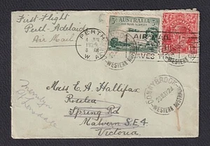 AUSTRALIA 1929: FFC Perth - Adelaide · fine Donnybrook cds - Picture 1 of 1