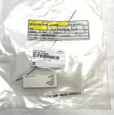 Protector de piedra del lado izquierdo del conductor genuino OEM Kia Forte 2014-2018 84116A7000 Foto 1 de 3