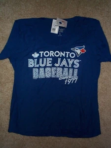 ($40) Camiseta deportiva de béisbol Toronto Blue Jays mlb adulto MUJER/MUJER (m-mediana - Imagen 1 de 2