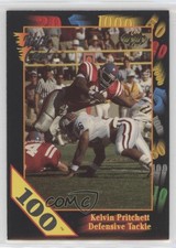 1991 Wild Card Draft 100 Stripe Kelvin Pritchett #2 Rookie RC