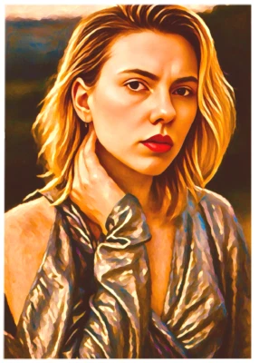 SCARLETT JOHANSSON * ACEO personalizado * Novidade divertida * CELEBRIDADE * Cartão de arte * ATC - Imagem 1 de 2