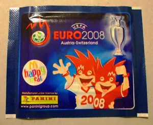 BUSTINA PACKET FIGURINE PANINI UEFA EURO 2008 McDONALDS HAPPY MEAL SIGILLATA - Imagen 1 de 2