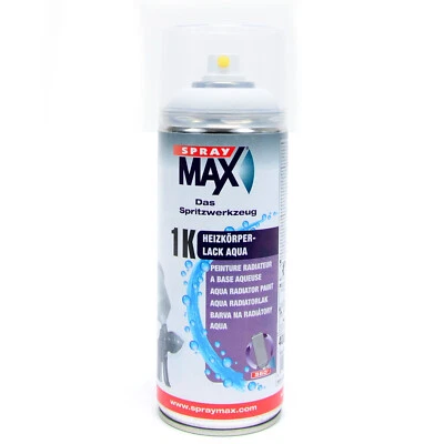 Heizkörper Lack Spray Aqua SprayMax Sprühdose 400ml Heizkörperlack Heizung Spray - Bild 1 von 4