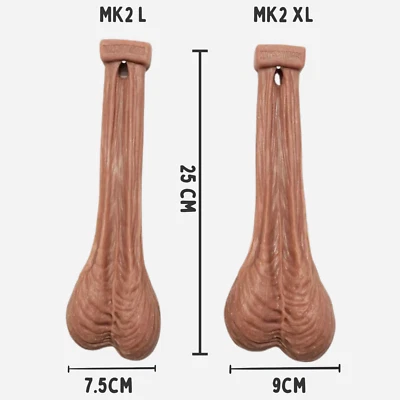 Fake Balls StagDo Fancy Dress Costume Prank Testicles Silicone Nuts  Extra Large - Image 1 of 4