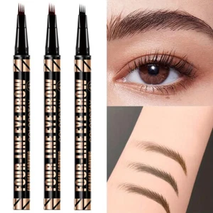 Liquid Eyebrow Pen Long-Lasting 4 Fork Eyebrow Pen Waterproof Makeup Natural NEW - Picture 1 of 12