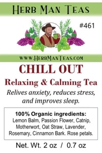 CHILL OUT TEA - Il miglior tè rilassante per ridurre stress e ansia di maestro erborista - Foto 1 di 12