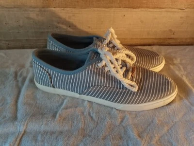 Margaritaville Azul Rayas Tema Náutico Tenis Zapatos Mujer Talla 10 Foto 1 de 4