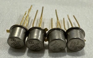 QTY 4 JAN CGO 2N705 Texas Instruments PNP Germanium Goldpin Transistor RARE! - Picture 1 of 3