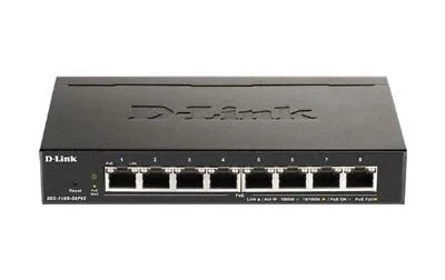 D-Link 8-Port Gigabit Smart Managed PoE Switch with 8 PoE Ports - image 1 of 3