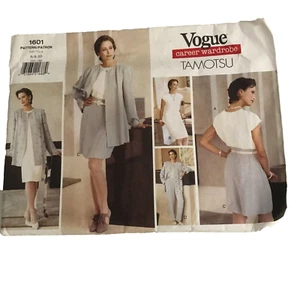 #1601 Vogue Damen Anzug Schnittmuster, Karrieregarderobe, Tamotsu, Jacke, Skort, Kleid, - Bild 1 von 4