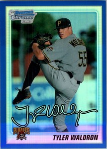 2010 Bowman Chrome Draft Prospects Blue Refractors #BDPP43 Tyler Waldron /199