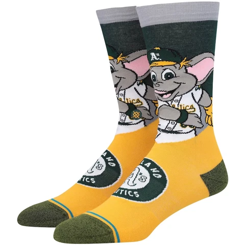 Stance MLB Oakland Athletics Mascot Kids Socks Size Youth Large (3-5.5) Cover