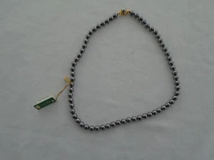 9" Light Purple Iris Faux Pearl Necklace Unused With Tag - Picture 1 of 2