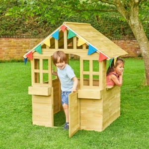 BRAND NEW STURDY WOODEN CUBBY HOUSE, FREE POSTAGE - Picture 1 of 3