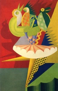 Ballerina Fortunato Depero Futurist Art Print 1917 Archival Quality to Frame - Picture 1 of 2
