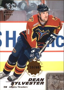 1999-00 (THRASHERS) Pacific Omega Premiere Date #14 Dean Sylvester /68