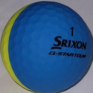 12 matte Srixon Divide blau/gelb 2-Tone Golfbälle - 4A/5A Grade AAAA/AAAAA - Bild 1 von 3