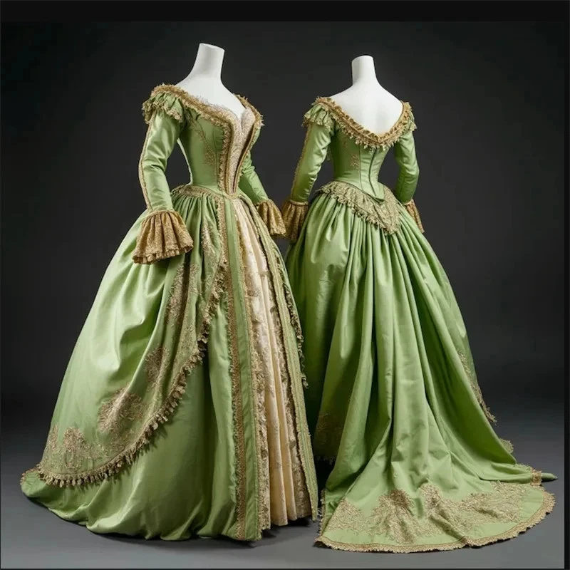 1760s Baroque Georgian Rococo French Royal Princess Dress Renaissance Ball Gown - Image 1 of 4