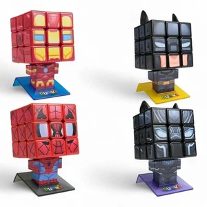 Rubik’s Cube Marvel & DC Comics Character Puzzle Collectible Display Cubes - Picture 1 of 5