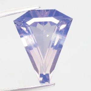 5.36 Ct Dazzling Fancy (15 x 12 mm) 100% Natural Lavender Amethyst From Bolivia - Picture 1 of 7