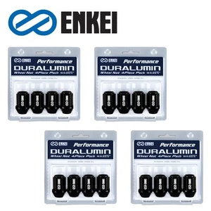 16pcs ENKEI Genuine Duralumin Wheel Lug Nut Set (No Lock) 19HEX 12x1.25 Black - Picture 1 of 5