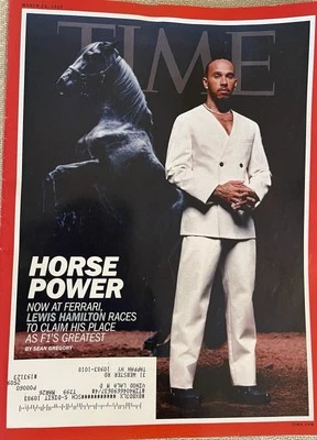 TIME MAGAZINE - MARCH 24, 2025 - LEWIS HAMILTON - HORSE POWER On Cover - Image 1 of 4