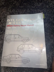 Volkswagen GTI Golf Jetta Official Factory Repair Manual 1985 Trade Paperback - Picture 1 of 3