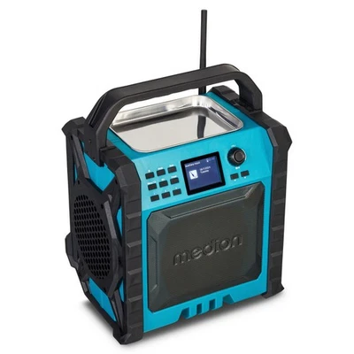 MEDION LIFE MD43896 P66896 Baustellenradio Bluetooth IP54 Akku Radio 30W DAB+ - Bild 1 von 4