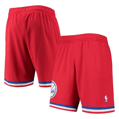 NWT Men's Medium Mitchell & Ness NBA Philadelphia 76ers 2002 Swingman Shorts Red - Image 1 of 4