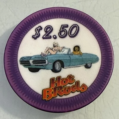 HOT BRods $2.50 FANTASY HOME POKER SET CASINO CHIP COMBINE SHIPPING - Image 1 of 3